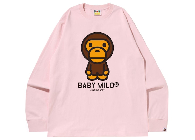 BAPE Baby Milo L/S Tee (SS22) Pink