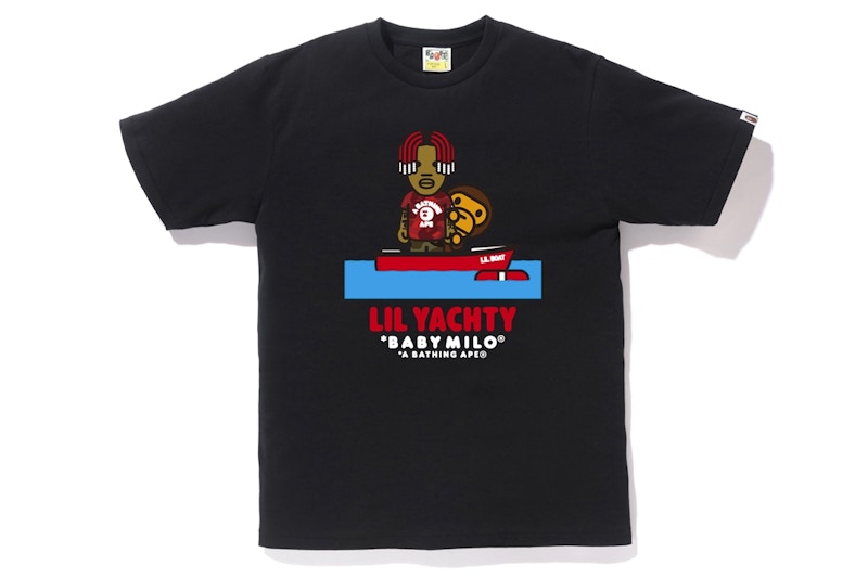 Buy BAPE Baby Milo x Lil Yachty 第二版黑色T恤