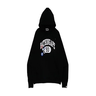 BAPE Badge Pattern Loose Fit Hoodie Back to School Season. 1h80-114-012