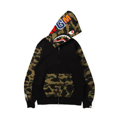 BAPE BAPE Camo Shark Full-Zip Hoodie Mens 0ZXSWM11505XH