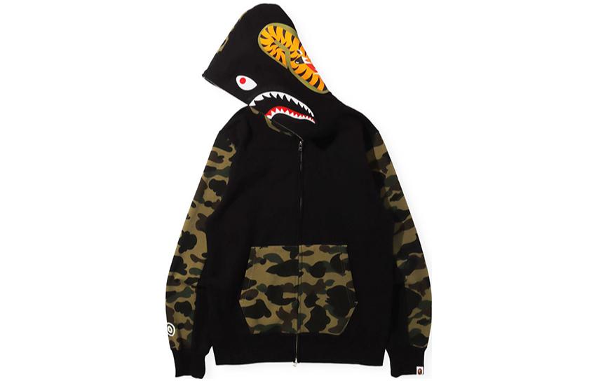 BAPE BAPE Camo Shark Full-Zip Hoodie Mens 0ZXSWM11505XH 圖 3