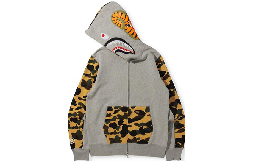 BAPE BAPE Camo Shark Full-Zip Hoodie Mens 0ZXSWM11505XH 圖 6