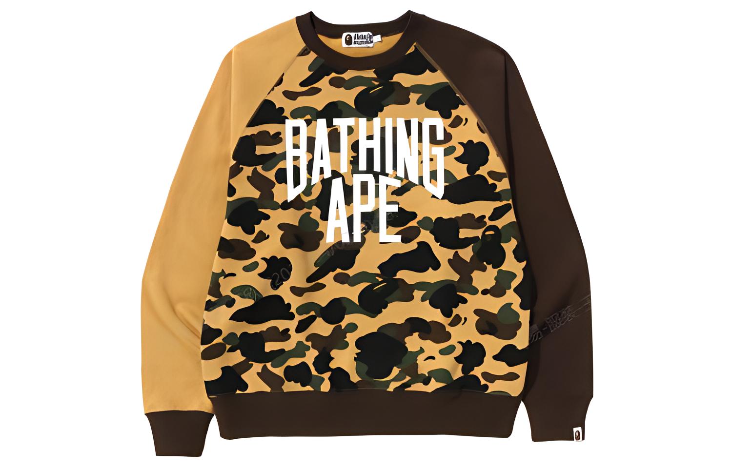 BAPE BAPE Camouflage Logo Print Patchwork Sweatshirt 0ZXSWM113010K