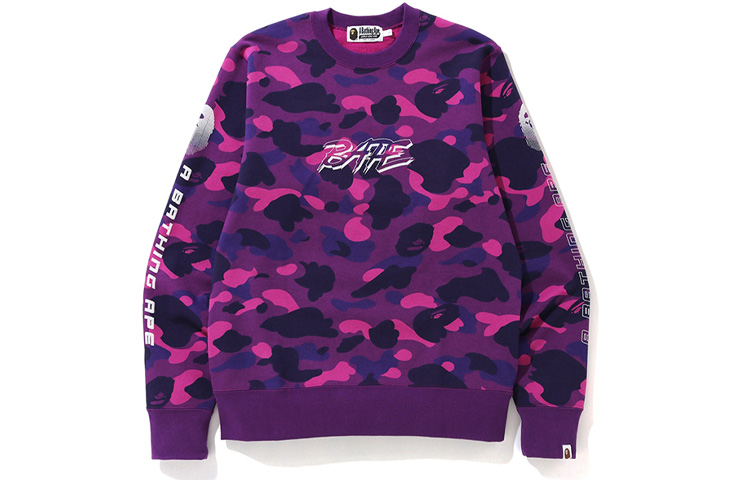 Lookbook BAPE カラー カモ クルーネック セーター ユニセックス ジャカード プルオーバー 0ZXSWM113006D