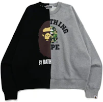 BAPE BAPE Colorblock Camo Print Crewneck Sweatshirt Mens 0ZXSWM11302XH BAPE BAPE Colorblock Camo Print Crewneck Sweatshirt Mens 0ZXSWM11302XH