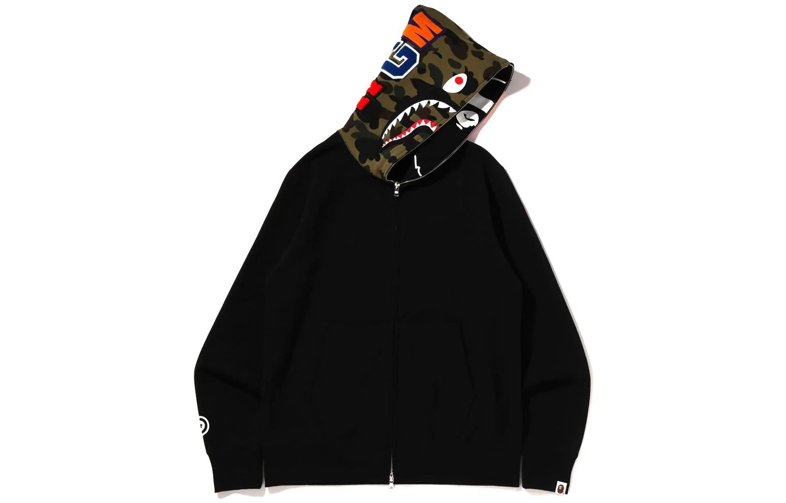 BAPE Bape Crazy Face Shark Full Zip Hoodie Unisex 1I80-115-010