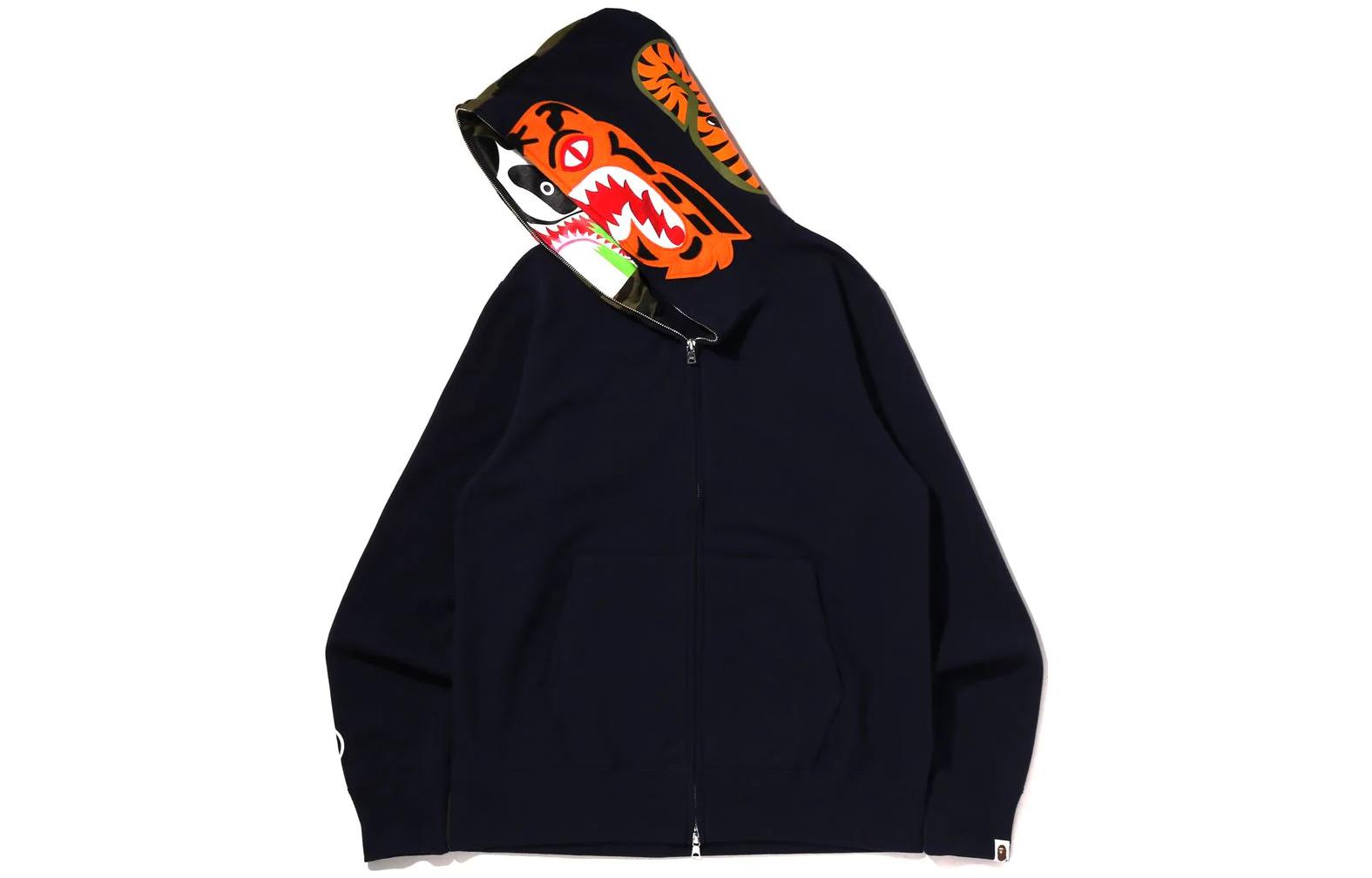 BAPE Bape Crazy Face Shark Full Zip Hoodie Unisex 1I80-115-010 圖 12