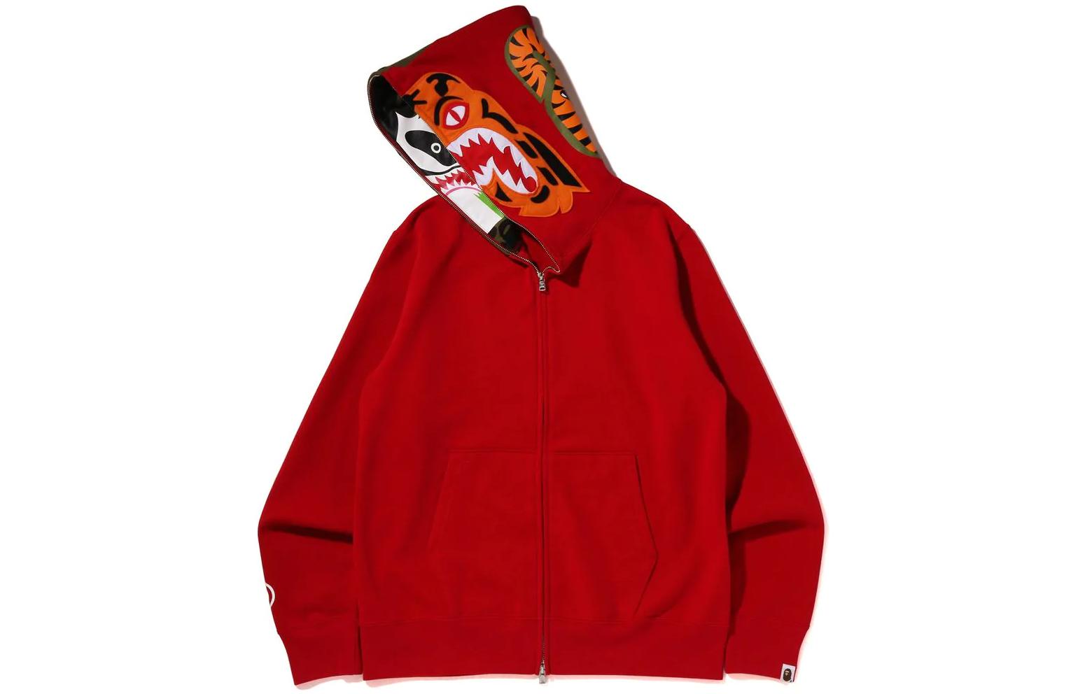 BAPE Bape Crazy Face Shark Full Zip Hoodie Unisex 1I80-115-010 圖 3