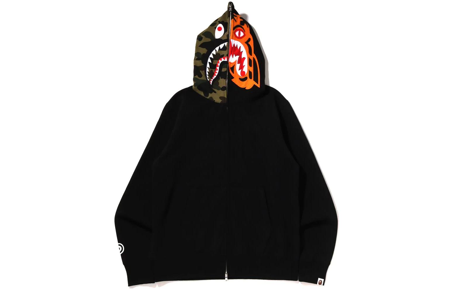 BAPE Bape Crazy Face Shark Full Zip Hoodie Unisex 1I80-115-010 圖 7