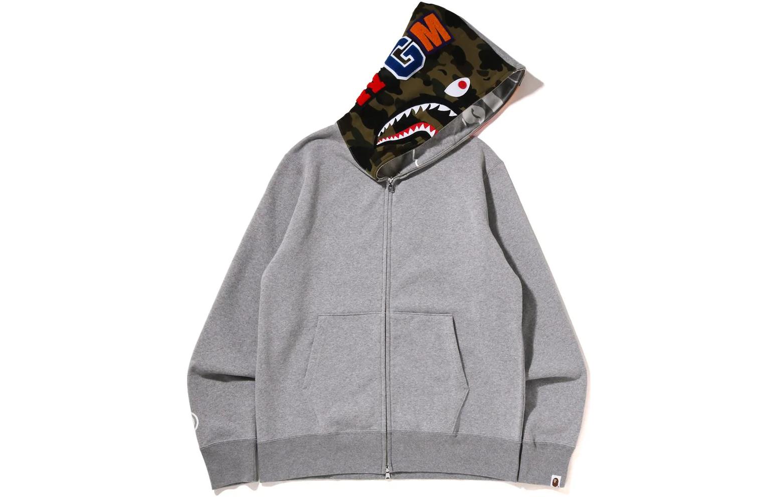 BAPE Bape Crazy Face Shark Full Zip Hoodie Unisex 1I80-115-010 圖 8