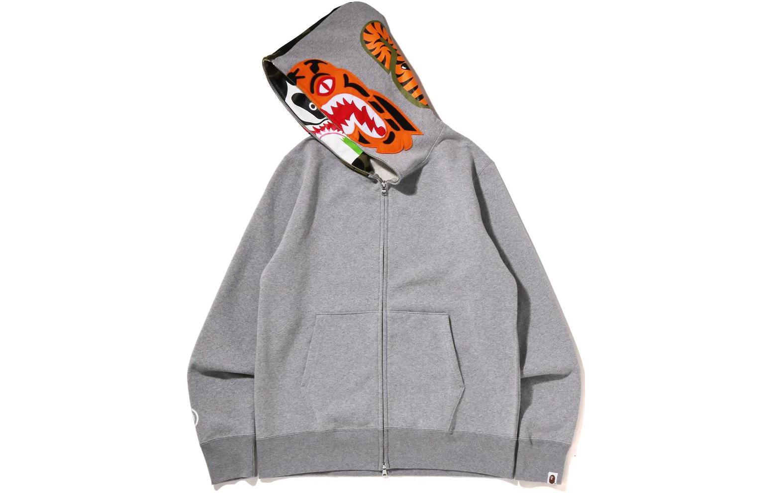 BAPE Bape Crazy Face Shark Full Zip Hoodie Unisex 1I80-115-010 圖 9
