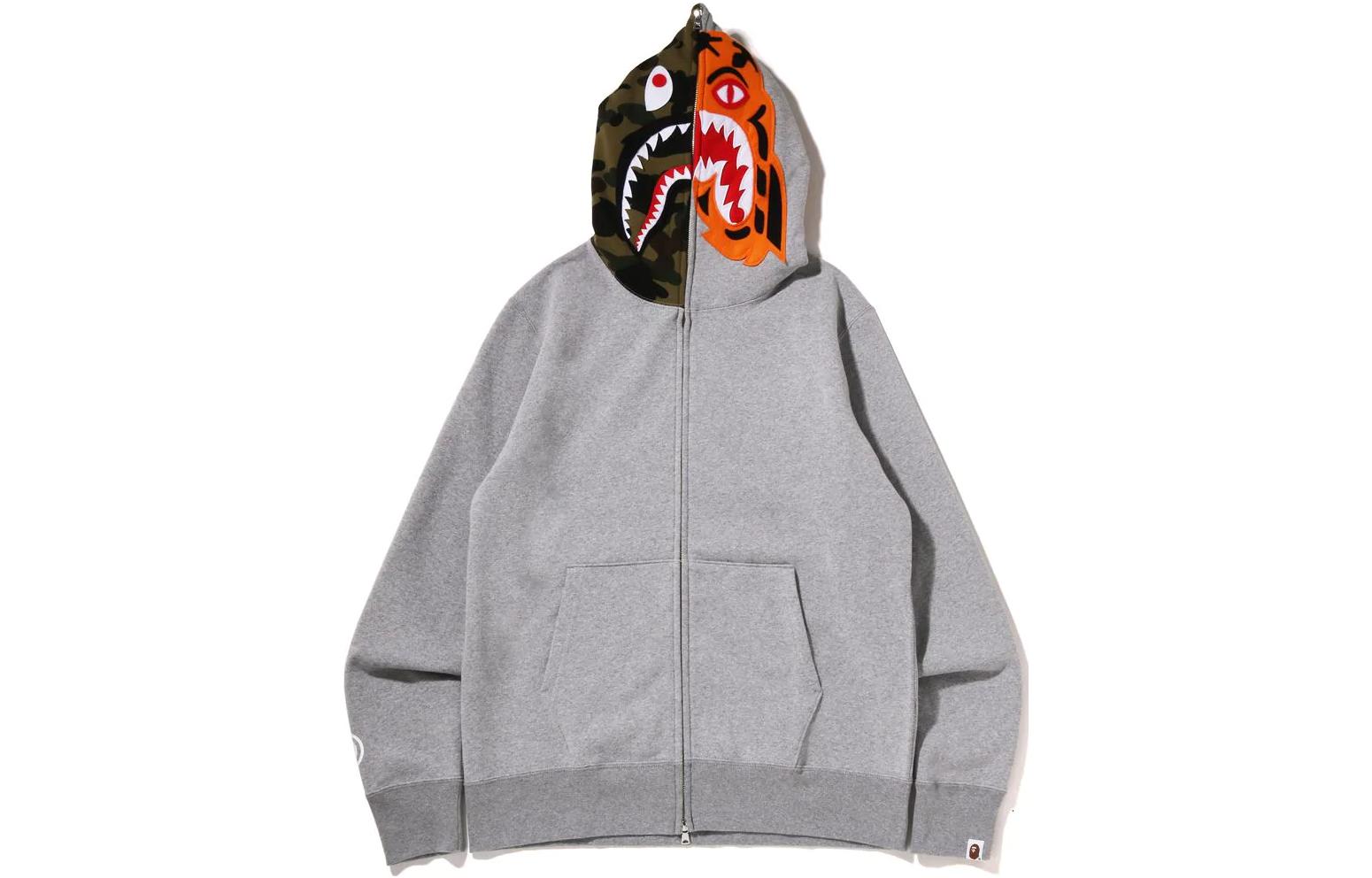 BAPE Bape Crazy Face Shark Full Zip Hoodie Unisex 1I80-115-010 圖 10