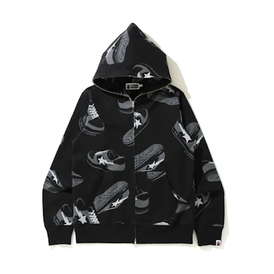 BAPE BAPE Full-Zip Hoodie Casual Fit Printed Design 1H30-115-003