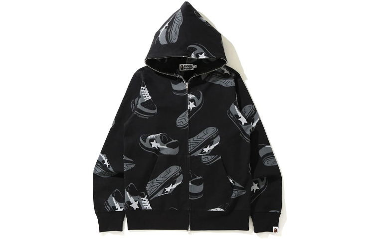 BAPE BAPE Full-Zip Hoodie Casual Fit Printed Design 1H30-115-003 圖 2