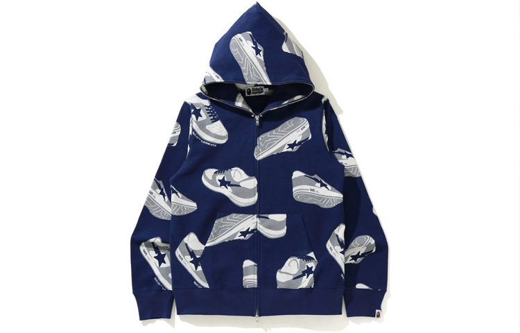 BAPE BAPE Full-Zip Hoodie Casual Fit Printed Design 1H30-115-003 圖 3
