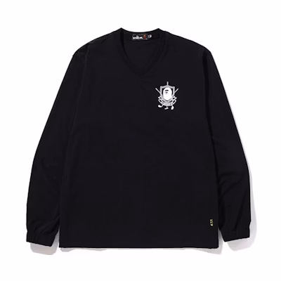 BAPE BAPE FW22 Mr Bathing Ape V-Neck Pullover Windbreaker Sweatshirt Mens 7I80-111-001