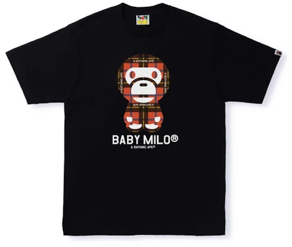 bape-bape-logo-check-baby-milo-tee-black-red