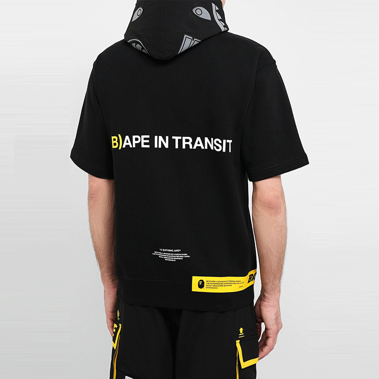 BAPE BAPE Reflective Shark Print Short Sleeve Hoodie 1F20-114-024 圖 6