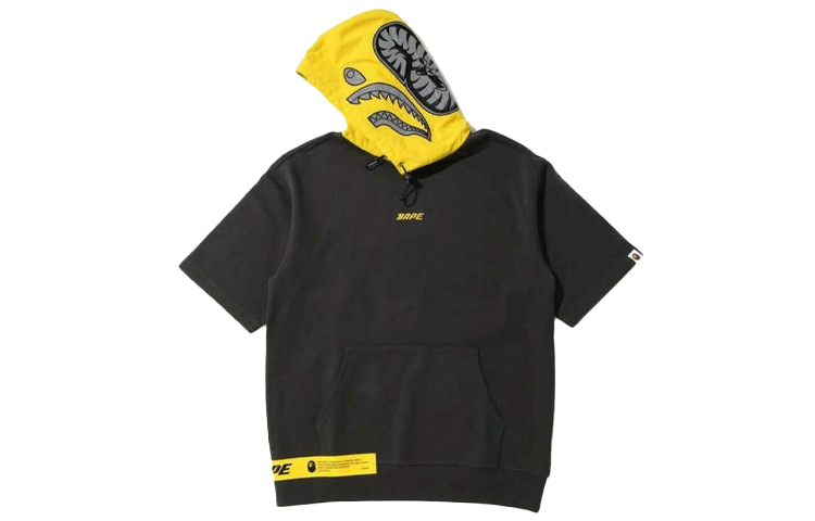 BAPE BAPE Reflective Shark Print Short Sleeve Hoodie 1F20-114-024 圖 7