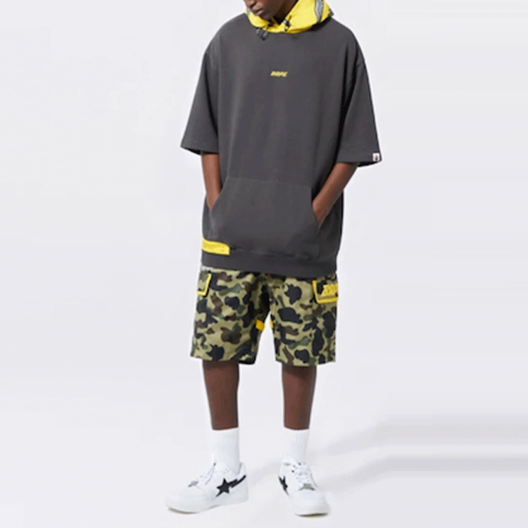 BAPE BAPE Reflective Shark Print Short Sleeve Hoodie 1F20-114-024 圖 9