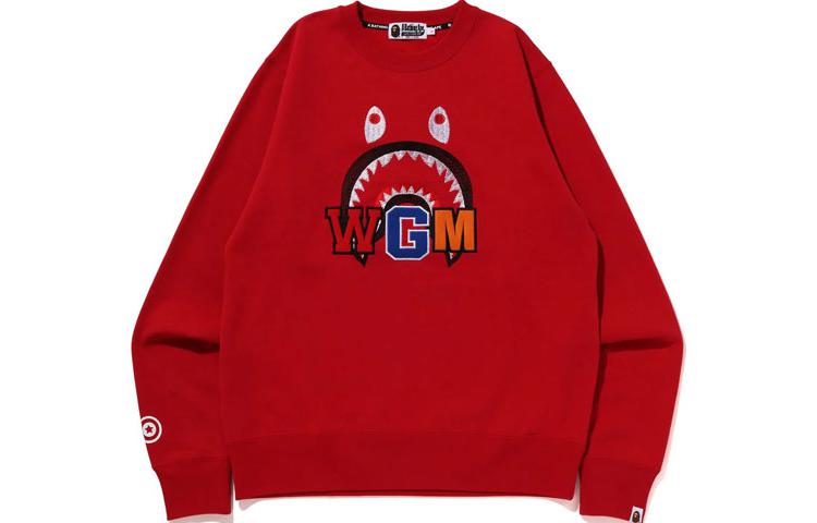 BAPE BAPE Shark Embroidered Crewneck Pullover Sweatshirt 1I80-113-013