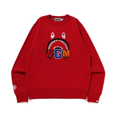 BAPE BAPE Shark Embroidered Crewneck Pullover Sweatshirt 1I80-113-013