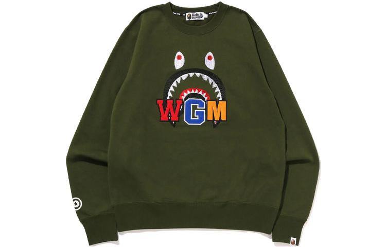 Order BAPE シャーク刺繍クルーネックプルオーバースウェットシャツ 1I80-113-013