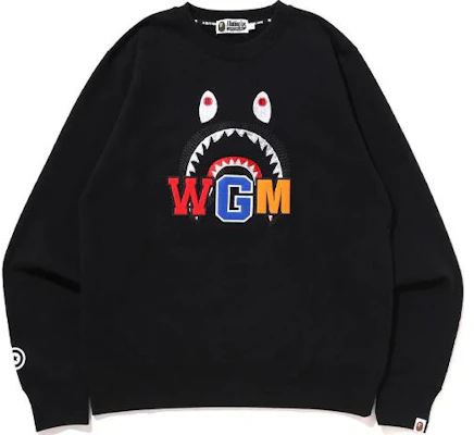 BAPE シャーク刺繍クルーネックプルオーバースウェットシャツ 1I80-113-013 Lookbook BAPE シャーク刺繍クルーネックプルオーバースウェットシャツ 1I80-113-013