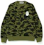 Buy BAPE SS22 迷彩猿人頭印花圓領衛衣 0ZXSWM113011H