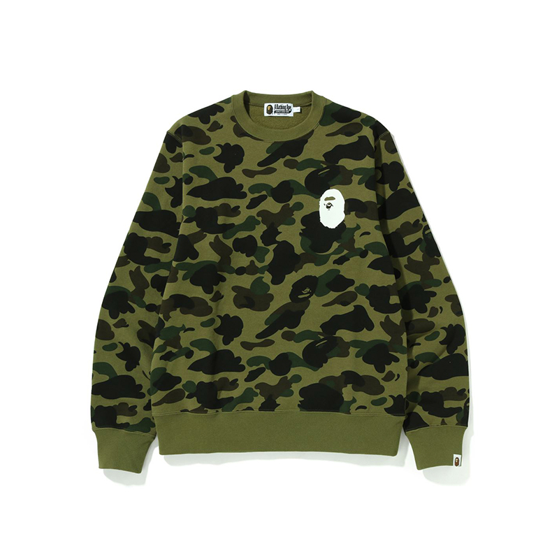 Order BAPE SS22 迷彩猿人頭印花圓領衛衣 0ZXSWM113011H