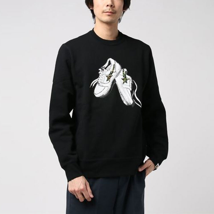 Lookbook BAPE Bape STA 球鞋印花圓領衛衣 男女款 1G20-113-003