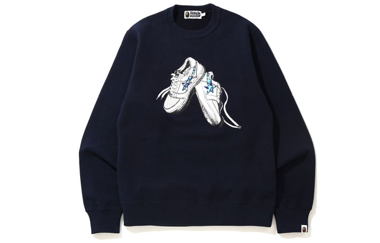 Details for BAPE Bape STA 球鞋印花圓領衛衣 男女款 1G20-113-003
