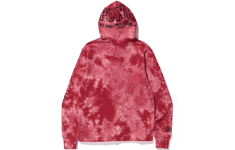 BAPE BAPE Tie-Dye Shark Full Zip Hoodie Pink Unisex 1E30-115-013-POWDER 圖 4