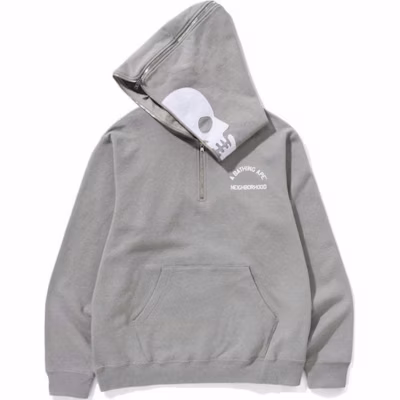 BAPE x NEIGHBORHOOD SS25 Dual-Skull Shark Hoodie Unisex Kolaborasi 0ZXSWM115907N Sizing BAPE x NEIGHBORHOOD SS25 Dual-Skull Shark Hoodie Unisex Kolaborasi 0ZXSWM115907N