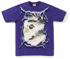 Bape Bapeavy Metal Tee Purple Bape Bapeavy Metal Tee Purple
