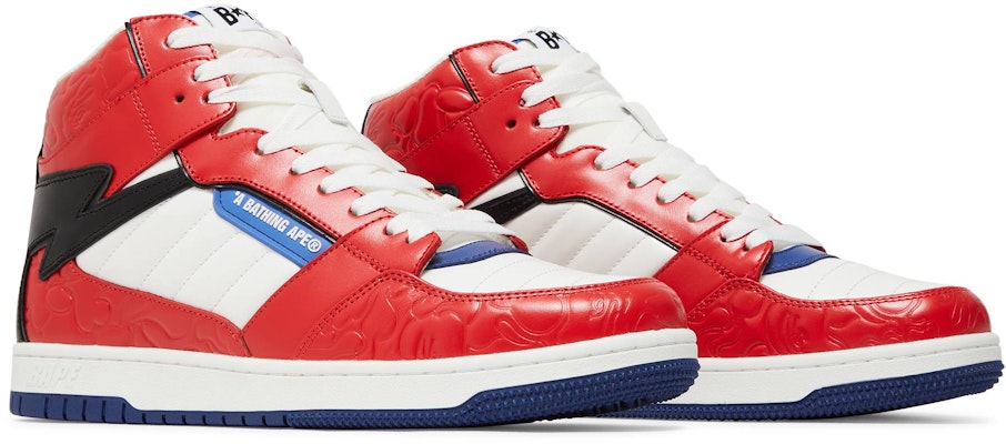 BAPE Bapesta 88 Mid #1 'Red' 1J30191027-RED Cheap BAPE Bapesta 88 Mid #1 'Red' 1J30191027-RED
