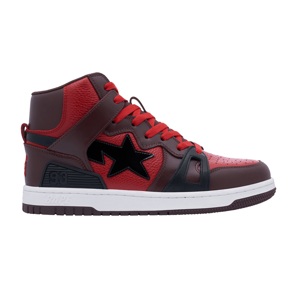 Buy BAPE Bapesta 93 Hi 'Bright Rose' Sepatu Wanita Terbaru 1J30191019-RED