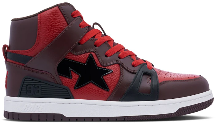 BAPE Bapesta 93 高帮 '亮玫红' 1J30191019-RED Buy BAPE Bapesta 93 高帮 '亮玫红' 1J30191019-RED