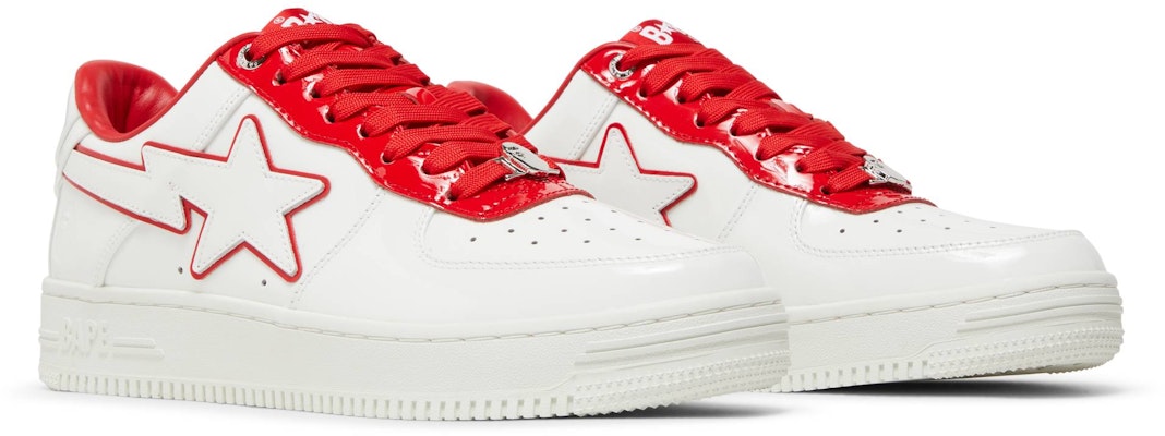 BAPE Bapesta #8 M1 'Blanco Rojo'. 1J30191017-RD Cheap BAPE Bapesta #8 M1 'Blanco Rojo'. 1J30191017-RD