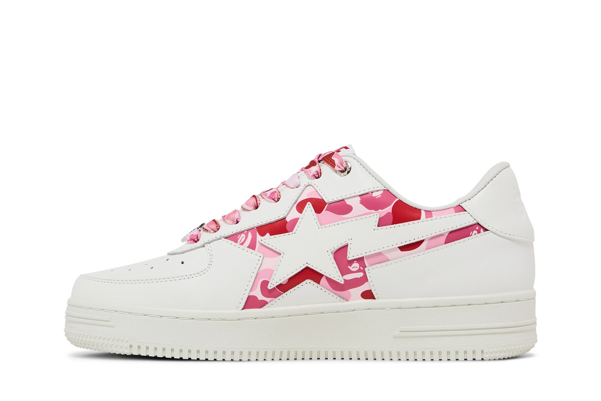 Lookbook ベイプ Bapesta アイコンABCカモ ピンク 1K30191307-PNK