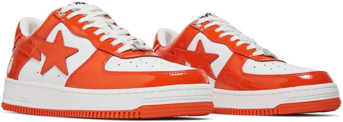 BAPE Bapesta 'Orange' 1H70191001-ORG Cheap BAPE Bapesta 'Orange' 1H70191001-ORG