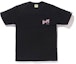 Buy ベイプ Bapesta カラTee 黒/ピンク