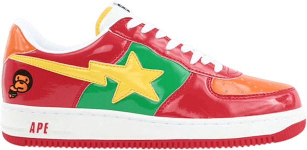 BAPE Bapesta FS-001 低帮'小猿猴-红绿黄' 708 Buy BAPE Bapesta FS-001 低帮'小猿猴-红绿黄' 708