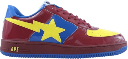 BAPE Bapesta FS-001 Low 'Burgundy Yellow' 488 BAPE Bapesta FS-001 Low 'Burgundy Yellow' 488