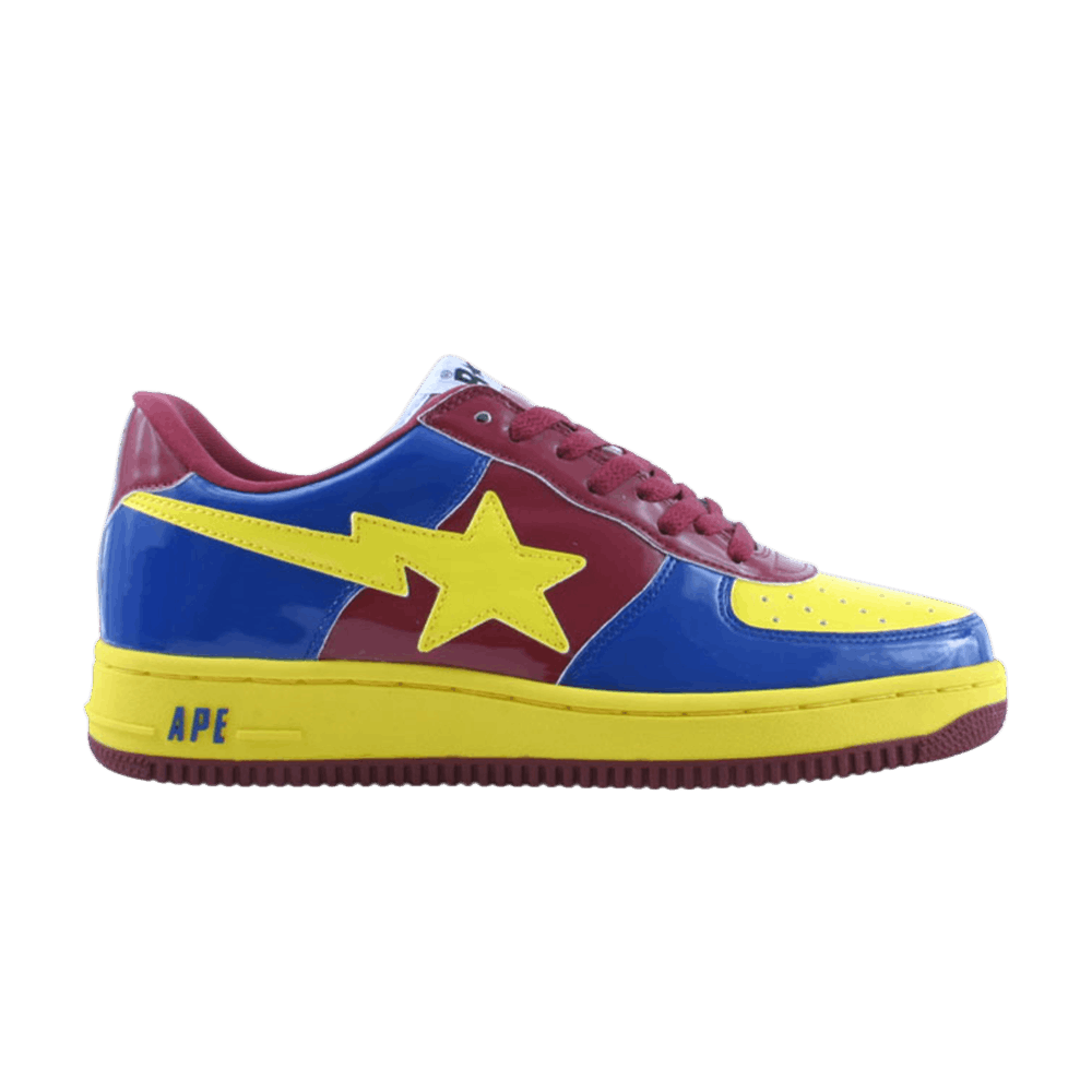 Buy BAPE Bapesta FS-001 Low 'Burdeos Amarillo Azul' 0000000493