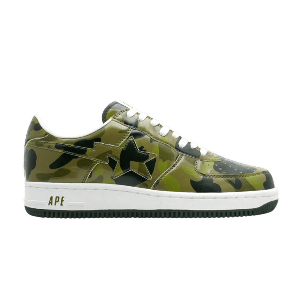 Buy 베이프 베이페스타 FS-001 로우 '그린 카모' 829