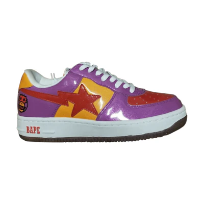 BAPE Bapesta FS-001 Low 'Purple Red Yellow Glitter'