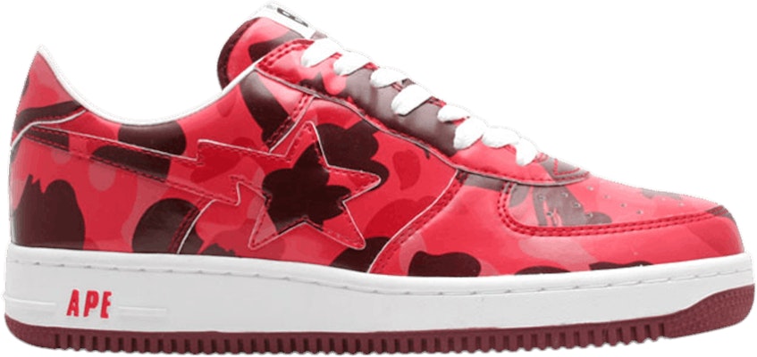 BAPE Bapesta FS-001 Low 'Red Camo' Sepatu Pria Camo Merah 828 Buy BAPE Bapesta FS-001 Low 'Red Camo' Sepatu Pria Camo Merah 828