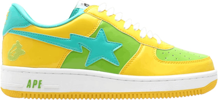 BAPE Bapesta FS-001 Rendah 'Kuning Lime Hijau' 801A Buy BAPE Bapesta FS-001 Rendah 'Kuning Lime Hijau' 801A
