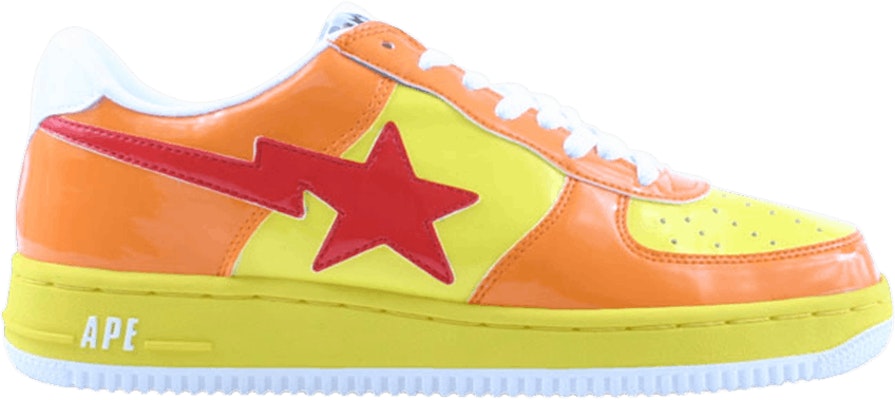 BAPE Bapesta FS-001低帮黄橙配色 476 Buy BAPE Bapesta FS-001低帮黄橙配色 476